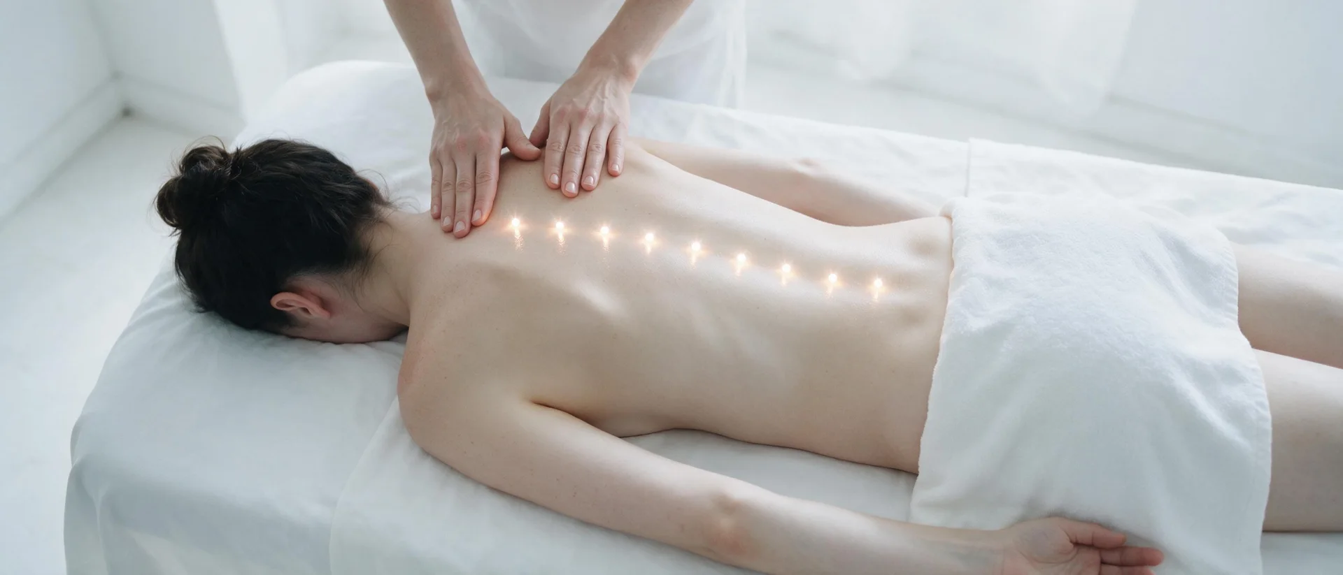 Hloubková masáž zad a šíje ve studiu Massage 4 Beauty v Praze 4